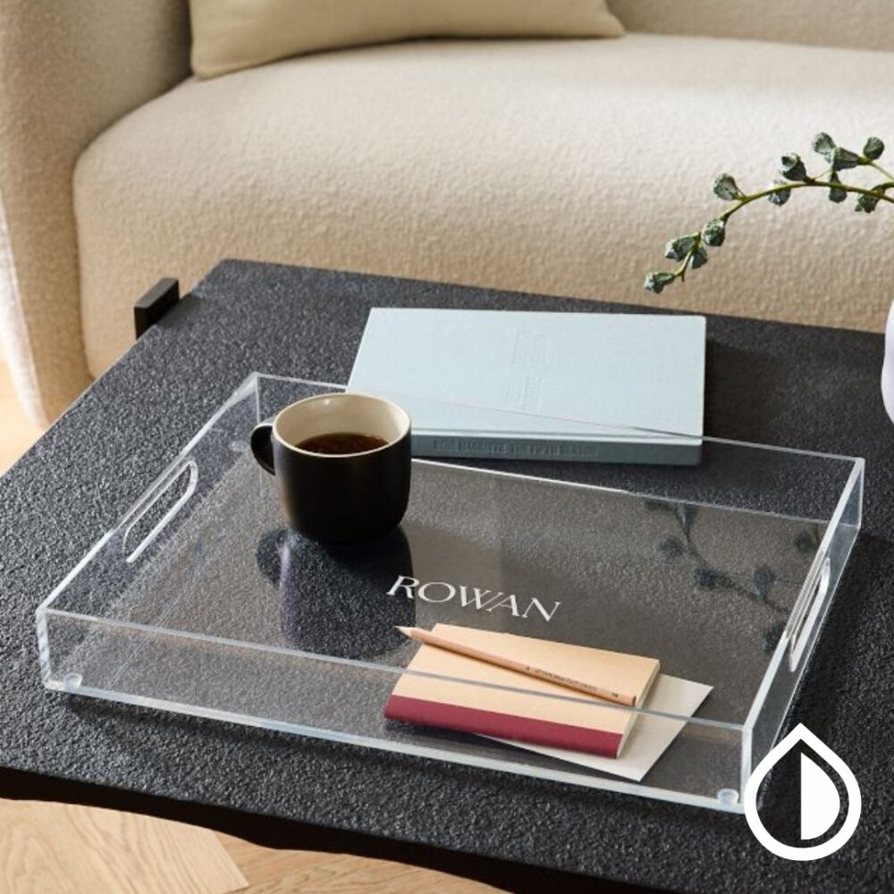 Custom acrylic box with premium clear finish, ideal for packaging, display, and storage. Available in various sizes with personalization options.