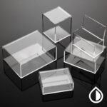 Custom acrylic box with premium clear finish, ideal for packaging, display, and storage. Available in various sizes with personalization options.