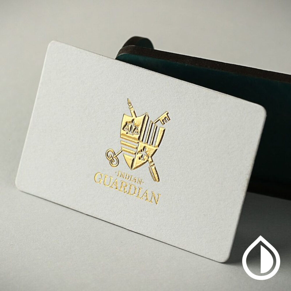 Luxury business card printing in Dubai with custom design, embossing, foil stamping, and premium finishes – MyDubai Graphics.