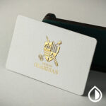 Luxury business card printing in Dubai with custom design, embossing, foil stamping, and premium finishes – MyDubai Graphics.